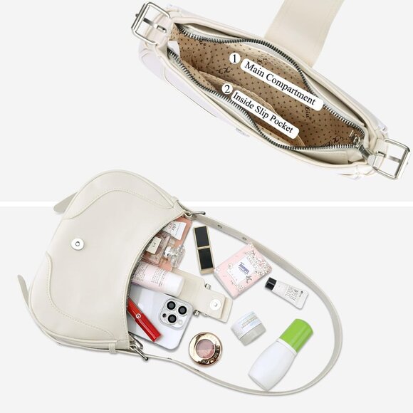 Versatile Crescent Hobo Bag for Women - Lightweight & Roomy for Essentials - Picture 7 of 7